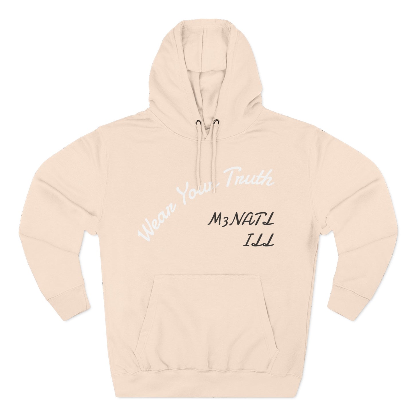 Three-Panel Fleece Hoodie