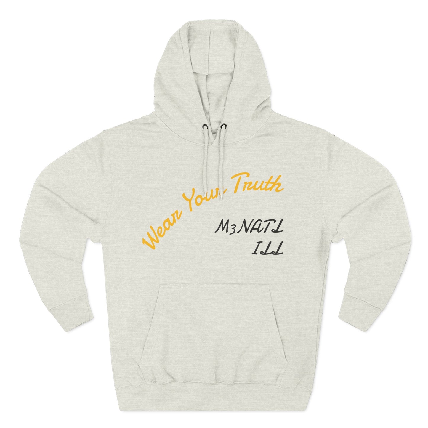 Three-Panel Fleece Hoodie
