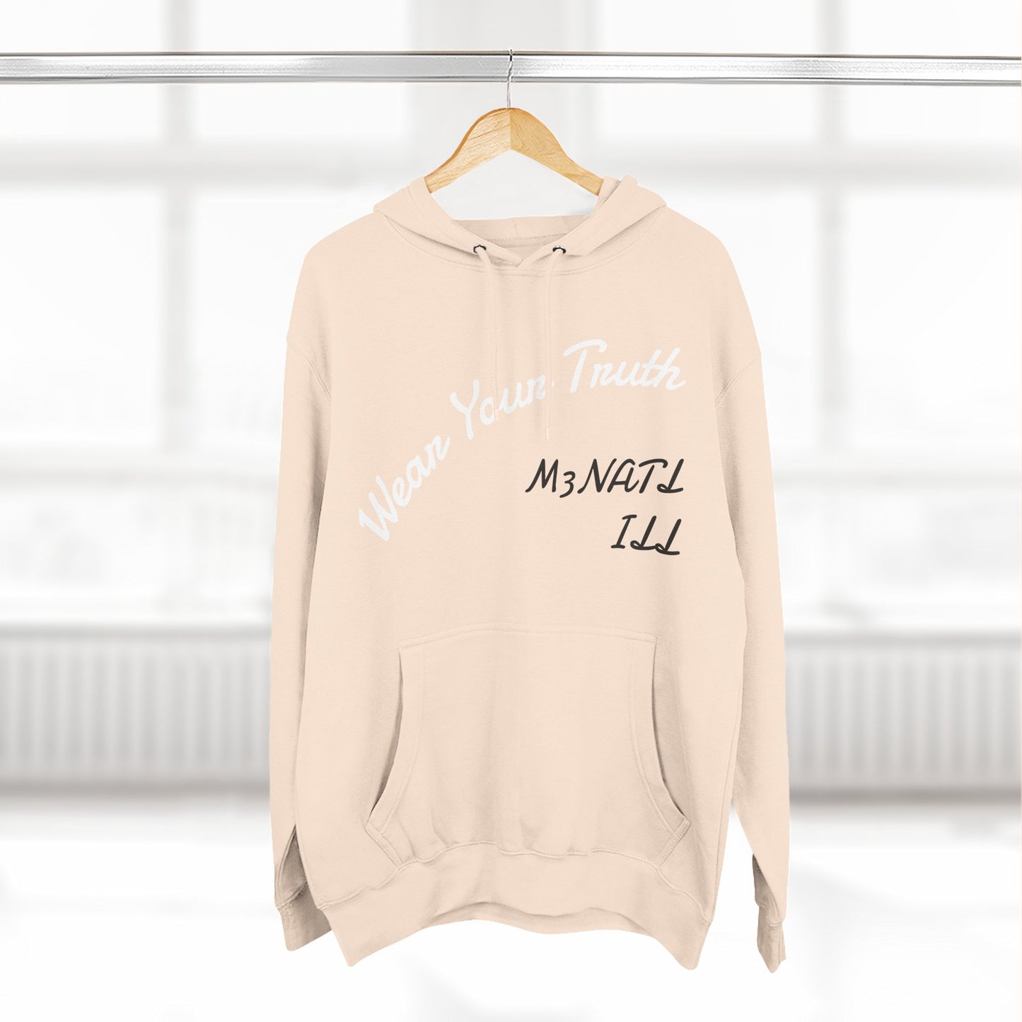 Three-Panel Fleece Hoodie