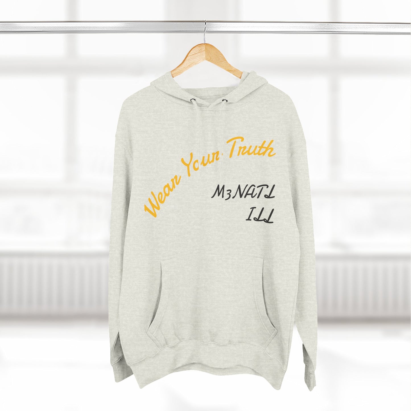 Three-Panel Fleece Hoodie