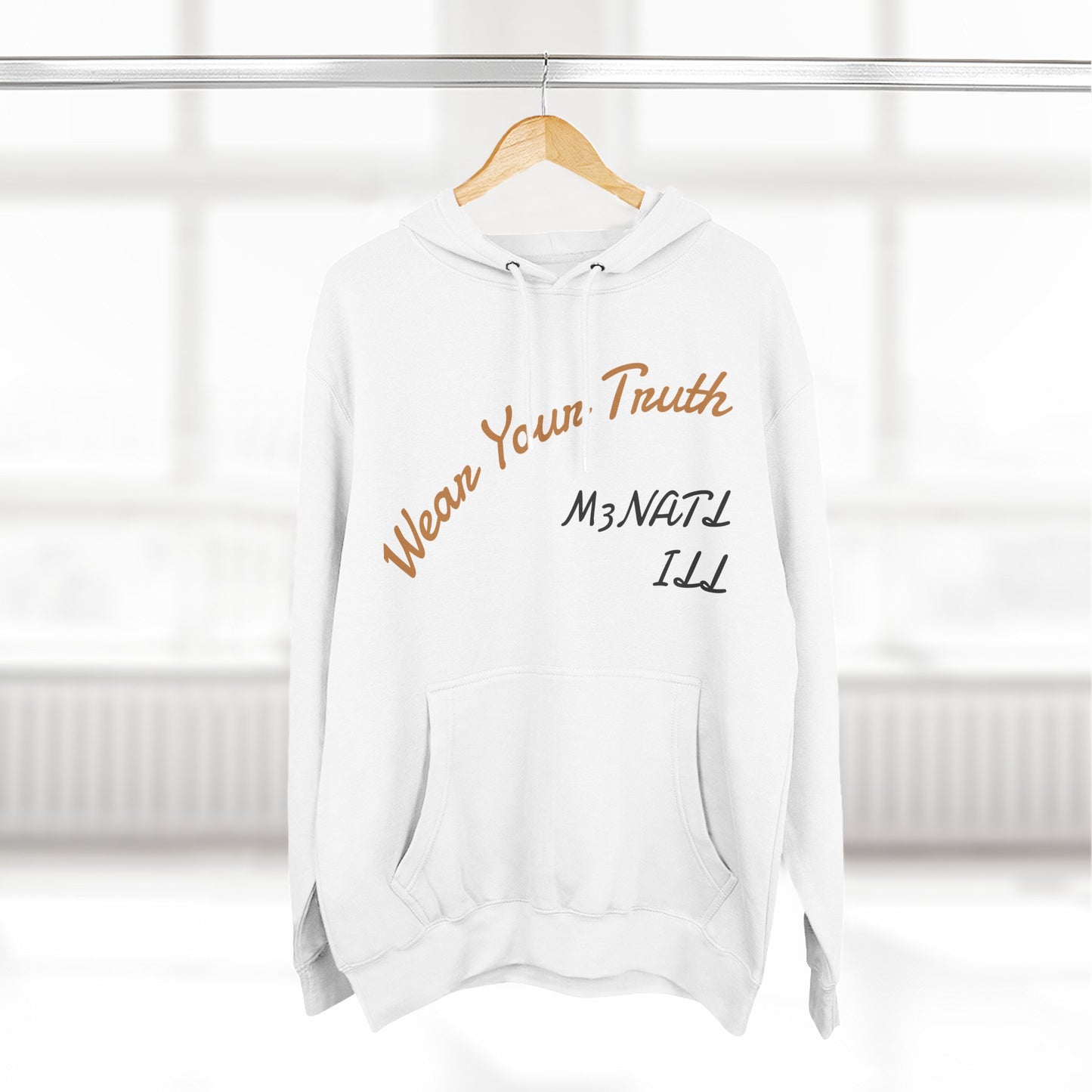 Three-Panel Fleece Hoodie