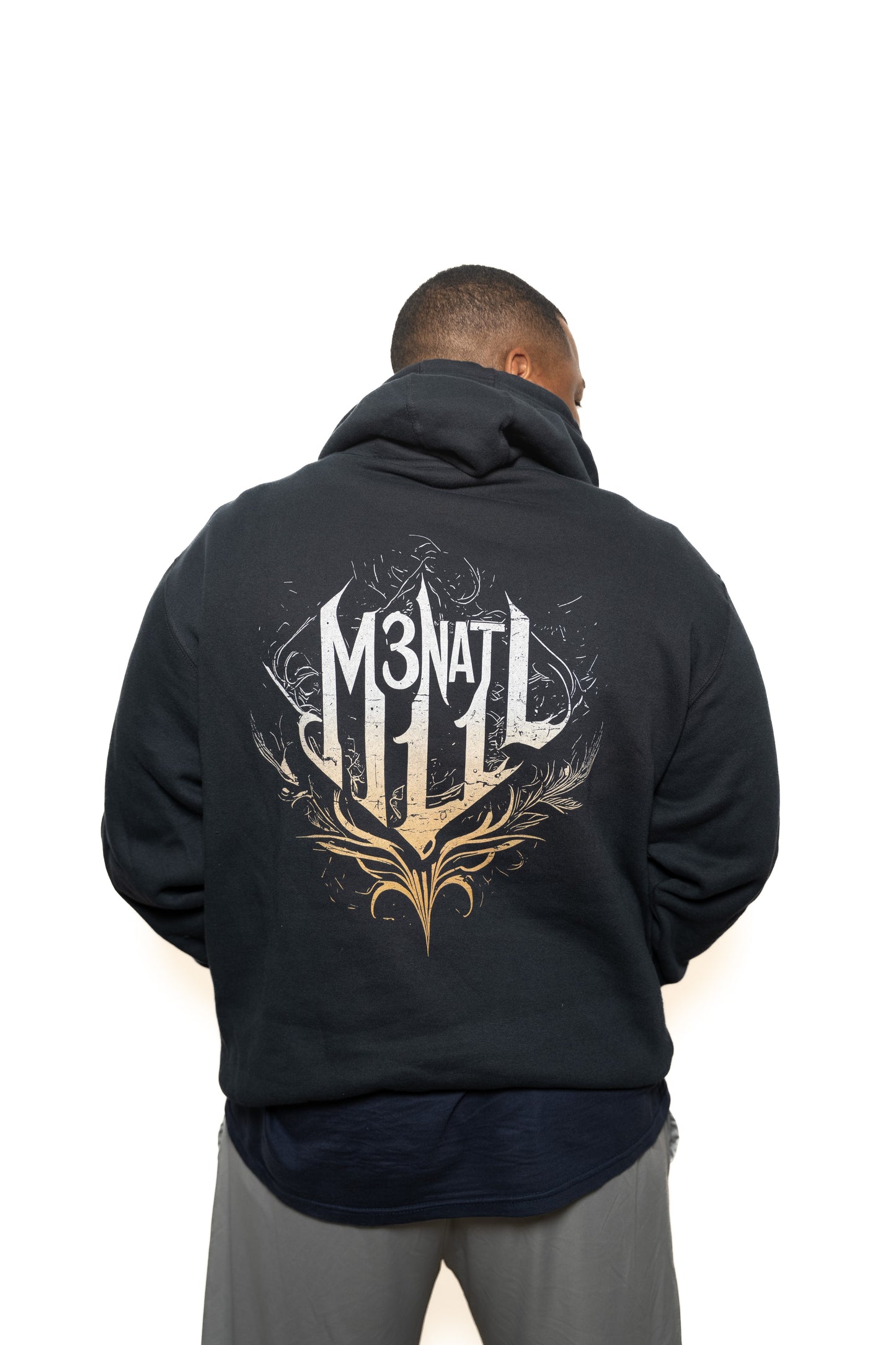 Three-Panel Fleece Hoodie