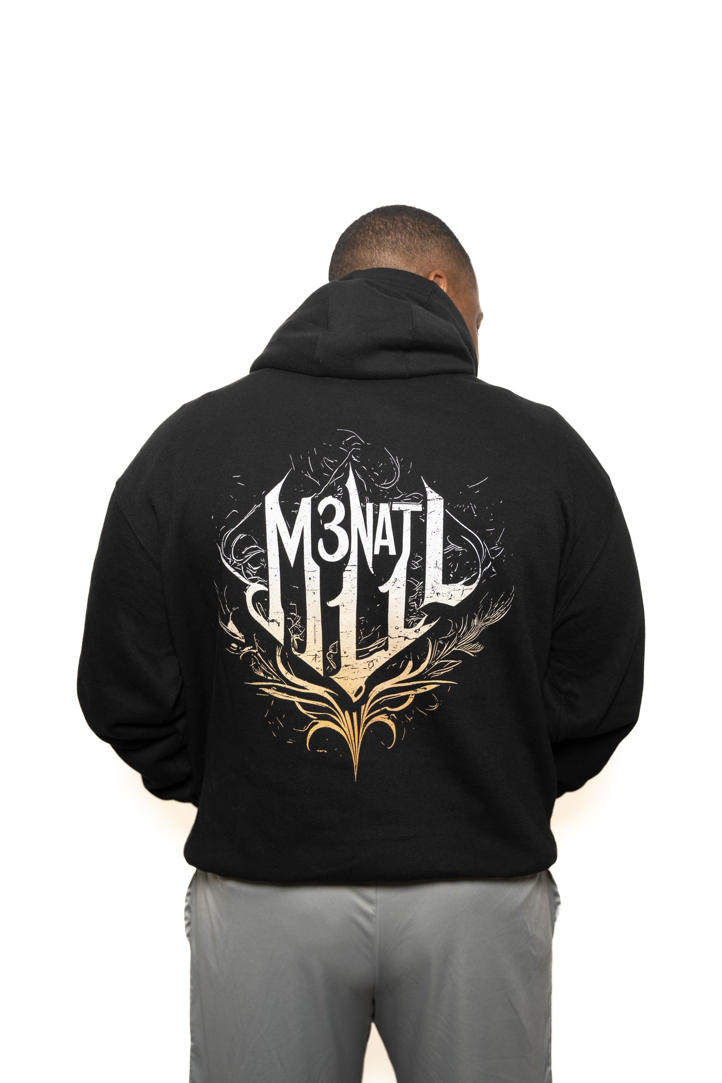 Three-Panel Fleece Hoodie