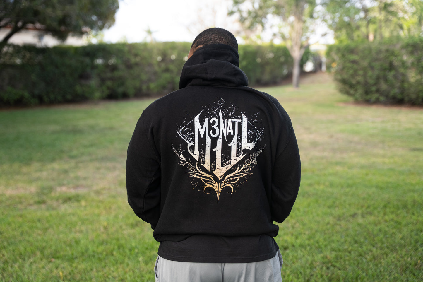 Three-Panel Fleece Hoodie