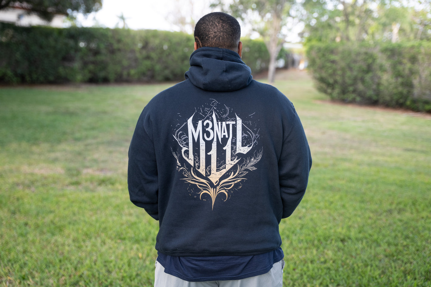 Three-Panel Fleece Hoodie