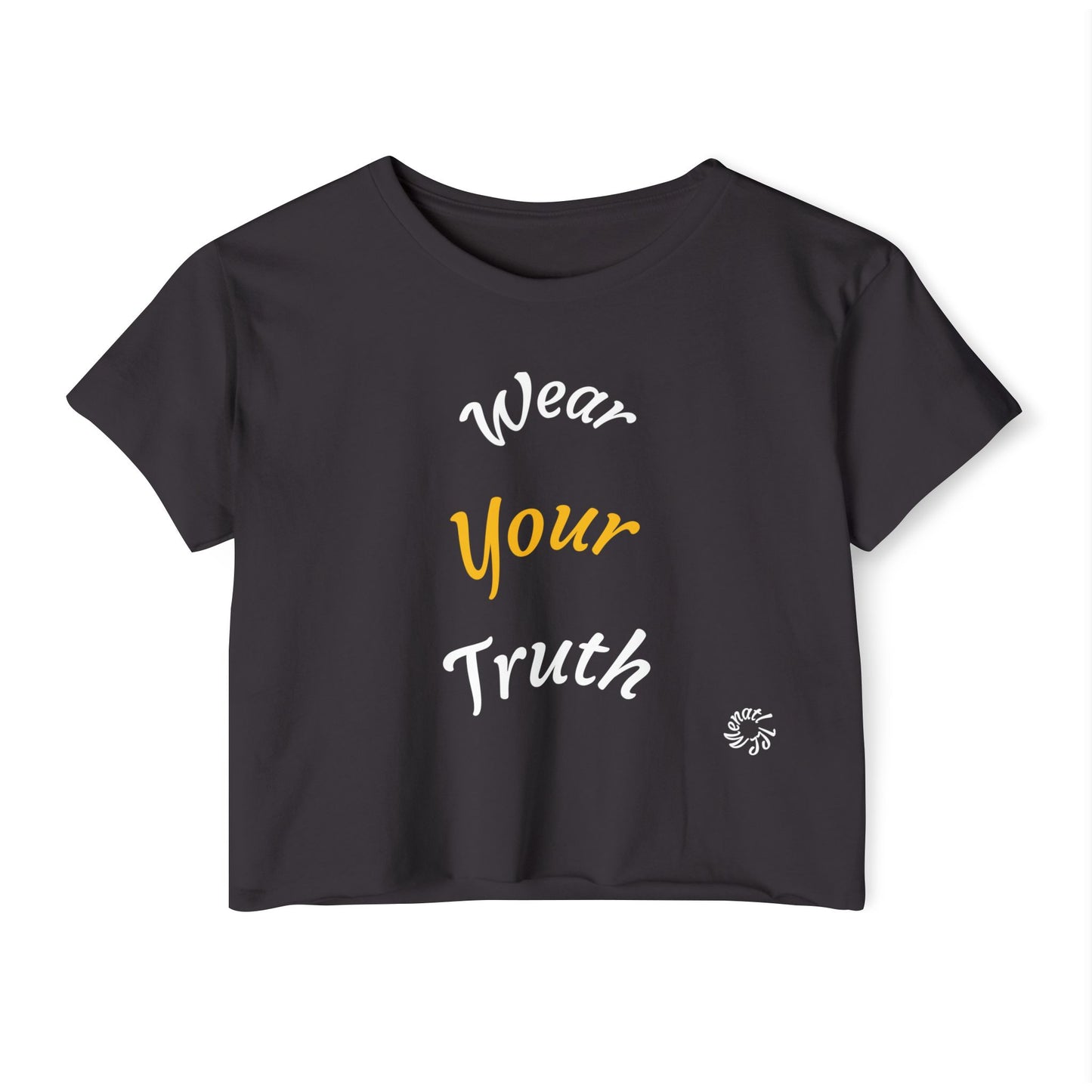 Empowering Women's Festival Crop Top - "Wear Your Truth" Design