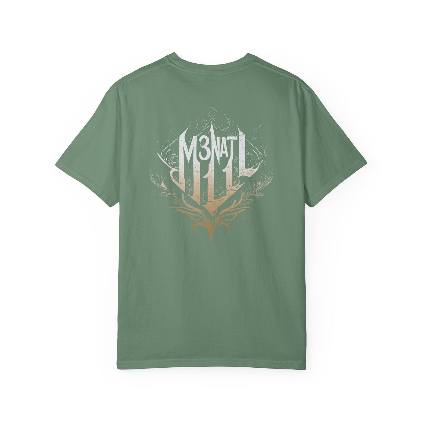Garment-Dyed Unisex T-Shirt with Nature-Inspired Design