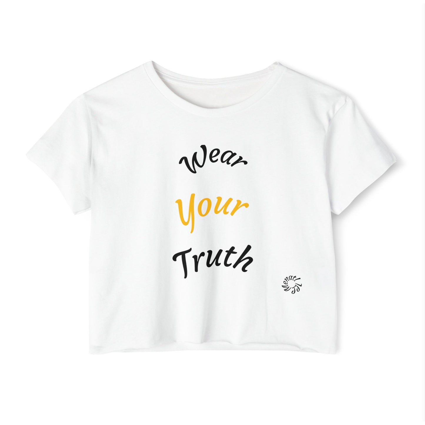 Empowering Women's Festival Crop Top - "Wear Your Truth" Design